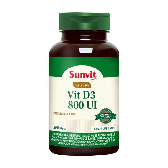Vitamina D 800 U.I. x 120 tabs sunvit